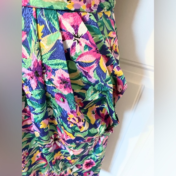 Maggy Boutique 80s Floral Knee Length Dress size 10 - Picture 4 of 14